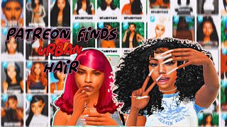 PATREON FREE 50 URBAN HAIR FOLDER I SIMS 4 [upl. by Naitsirk]