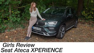 Larissa fährt den neuen Seat Ateca XPERIENCE 20 TDI 150 PS  340 Nm 4K  Autophorie [upl. by Zinah653]