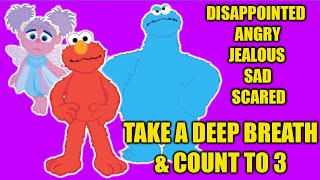 Sesame Street Jealous Angry Cookie Monster Game  Resolve Elmo Angry Scared Feelings  PBS Kids Game [upl. by Amilas734]