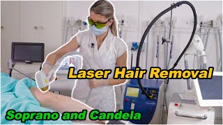 Laser Hair Removal  using Soprano Ice Platinum Laser amp Candela Laser Best Hair Removal in 2021 [upl. by Ruzich]