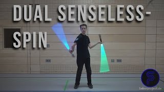 Doppelter Sinnloswirbel  Dual SenselessSpin  Dual Lightsaber Trick [upl. by Kuo776]