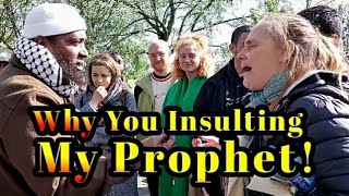 Why You Insulting my Prophet Angry Christian Lady amp Abdul Speakers corner [upl. by Aronson]