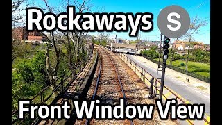 ⁴ᴷ⁶⁰ NYC Subway Front Window View  The Rockaway Shuttle from Far Rockaway to Rockaway Park and Back [upl. by Ginny244]