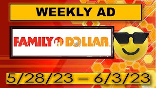 FAMILY DOLLAR WEEKLY AD 52823  6323 [upl. by Sybila]