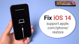 How to Fix supportapplecomiphonerestore on iOS 14 iPhone 11 Pro11XRX 87 2020 [upl. by Hnid577]