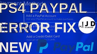 PS4 Paypal Error Fix NEW [upl. by Einegue]