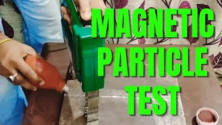 English MPIMPT  Magnetic Particle Test practical Dry Powder Technique [upl. by Armillda]