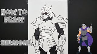 How To Draw The Shredder  TMNT  Step by Step drawing shredder tmnt [upl. by Concordia808]