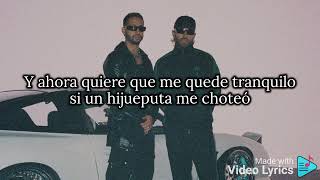 La Inocente  Mora ft Feid letra lyrics [upl. by Vescuso]