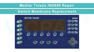 IND690 METTLERTOLEDO Keyboard Membrane Replacement [upl. by Egon]