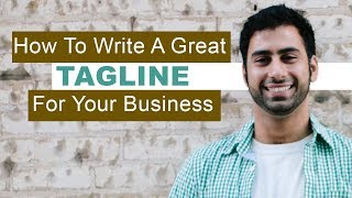 How to write a great tagline [upl. by Anaes735]