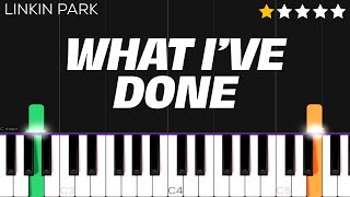 Linkin Park  What I’ve Done  EASY Piano Tutorial [upl. by Esimaj79]