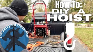 How to DIY a Hoist for Lifting Heavy Machinery [upl. by Eruza]