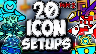 20 Cool icon setups in Geometry dash [upl. by Llerret]