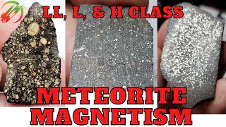 Meteorite Magnet Test Demo Meteorite Magnetism How much metal is in a meteorite LL L amp H class [upl. by Saucy592]