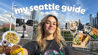 my seattle guide  EVERYTHING you should EAT  DO in seattle [upl. by Yerocaj63]