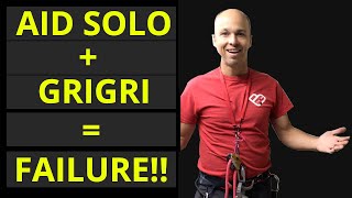 Grigri Failure  Aid Rope Solo Climbing [upl. by Adniles]