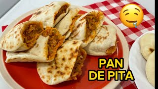 Receta PAN DE PITA fácil RecetasRicasdeIrene [upl. by Acker403]