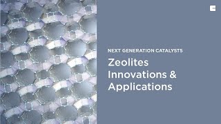 Zeolites Innovations amp Applications  enables cleaner cement production  next generation catalysts [upl. by Brandice]