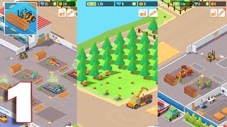 Idle Forest Lumber Inc Timber Factory Tycoon  Gameplay Walkthrough Part 1 iOS Android [upl. by Caldera]