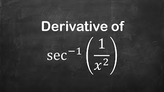 How to find derivative of arcsec1x  2  Derivative of Trigonometric Functions [upl. by Amelus682]