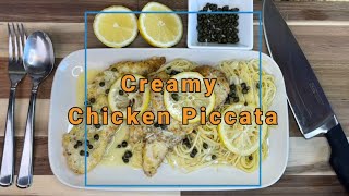 How to make a Simple Chicken Piccata Recipe  Chicken Lemon and Capers  Delicious  Easy [upl. by Akinom]