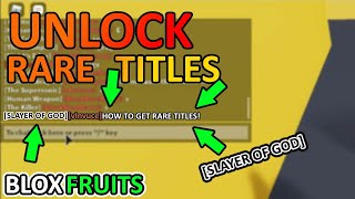 BLOX FRUITS UPDATE 12 HOW TO GET RARE CUSTOM TITLE LOCATION [upl. by Thorley]