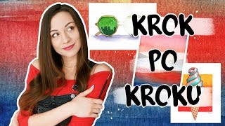 3 Pomysły na PROSTE WAKACYJNE RYSUNKI  Tutorial [upl. by Imailiv]