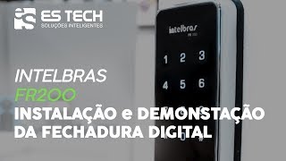 Demonstração da Fechadura Digital de Sobrepor FR200 Intelbras  ES TECH [upl. by Ulrica]