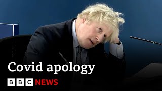 Boris Johnson apologises for UK’s handling of Covid pandemic  BBC News [upl. by Yolanda]