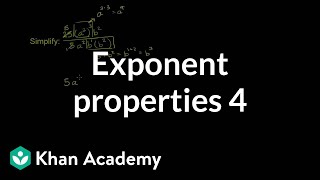 Exponent properties 4  Exponent expressions and equations  Algebra I  Khan Academy [upl. by Htebi]