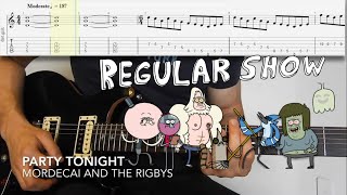 Regular show  Party tonight guitar cover  tabs [upl. by Fendig]