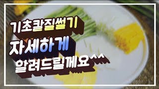 2021하쌤의조리기능사 기본썰기재료썰기 기초교육칼질이어려운분들 모두 보세요 실시간온라인수업 [upl. by Wachter461]