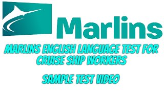 MARLINS TEST FOR CRUISE SHIP WORKERS  SAMPLE TEST VIDEO  SEAFARER DIARY [upl. by Netty]