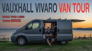 Vauxhall Vivaro VAN TOUR  Budget Van Build  Micro Stealth Camper [upl. by Aciretehs]