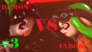 SFM Splatoon 2 Octolings Part 3  Demon vs Cyborg [upl. by Erialcyram]