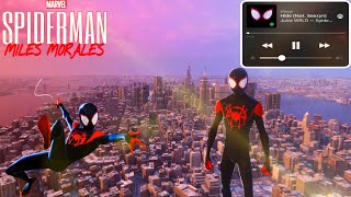 SPIDERMAN MILES MORALES PS5 MONTAGE  JUICE WRLD HIDE INTO THE SPIDERVERSE [upl. by Sarnoff]