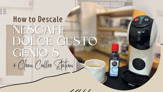 NESCAFÉ Dolce Gusto Genio S Basic • How to descale coffee machine  Organize Coffee Station✨🌷 genio [upl. by Holder855]