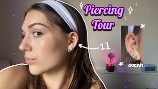 All about my 11 Piercings Piercing Tour [upl. by Philipson]