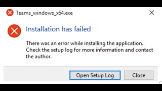 Fix Microsoft Teams Installation Has Failed Error On Windows 11 amp 10 [upl. by Tesil]