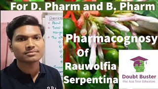 Rauwolfia serpentina  AntiHypertensive Drug  Sharpgandha  Pharmacognosy [upl. by Serena]