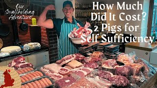 How to Butcher Half A Pig At Home amp How Much it Cost to Raise Pigs for Smallholding Self Sufficiency [upl. by Okoyk844]