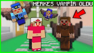 ŞEHİRDE HERKES BİRBİRİNİ ISIRDI VAMPİR OLDU 😱  Minecraft [upl. by Ettenav]