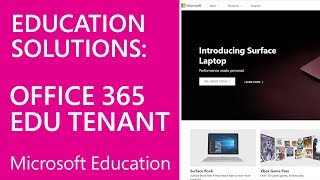 Microsoft Education Set up an Office 365 Education Tenant [upl. by Ddot]