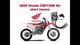 2009 Honda CRF150R No start issues Carburetor cleaning [upl. by Wagshul820]