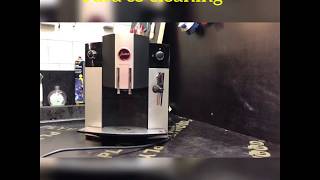 Coffee machine Jura C5 cleaning with tablet Step by step by Kafijas Adrese [upl. by Steinke]