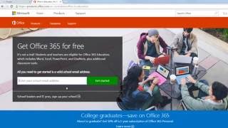 Download and Install Office 2016  Free Office For Students [upl. by Anaira]