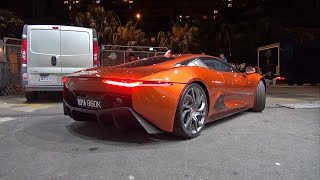 Jaguar CX75 Spectre 007  Start up Revs loading into truck [upl. by Sacttler]