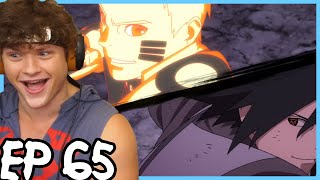 NARUTO AND SASUKE VS MOMOSHIKI  Boruto REACTION Episode 65 [upl. by Sillig]