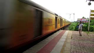 IRFCA Mumbai  Ahmedabad IRCTC Tejas Express skipping Umroli at MPS [upl. by Balcke]